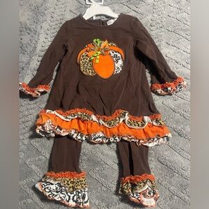 Rare Editions Brown and Orange Pumpkin Costume Set